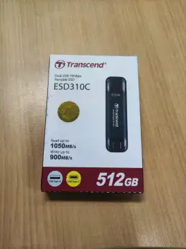 SSD Transcend External ESD310C 512GB baru BNIB dapet dari hadiah