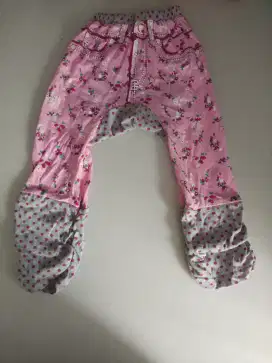 Celana tidur anak perempuan motif bunga import