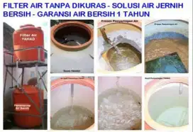 GARANSI 1 TAHUN AIR JERNIH BERSIH TANPA REPOT KURAS BACKWASH FILTER