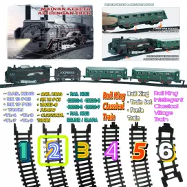 Rel Belok Lingkar Rail King Mainan Kereta RailKing Jumbo 19033-8 HO 87