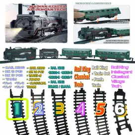 Rel Lengkung Belok Rail King Mainan Kereta RailKing 19 Pcs TANLI 19033