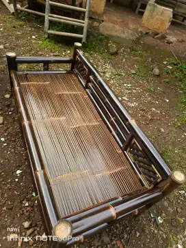 Jual bale dan kursi dr bambu hitam asli