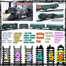 Rel LURUS Mainan Kereta Rail King Intelligent Classical Village Train