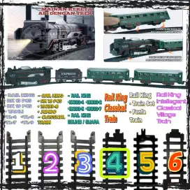 Rel LURUS Klasik Classical Train Rail King Kereta Anak RailKing Figure