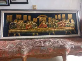 Lukisan Batik Tulis Perjamuan Kudus