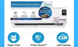 TERMURAH! AC 1/2PK MIDEA 05CRN GARANSI 10TAHUN