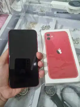 Iphone 11 Red 128GB Original Ex Ibox Central Park Mulus Ex Wanita