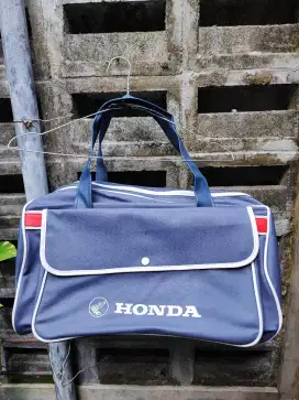 Travel Bag Jadul Asli Merchandise Motor Honda thn 70an Kondisi NOS