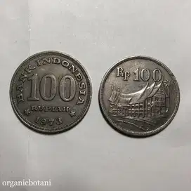 Uang Logam Rupiah Kuno 100 tebal tipis 50 25.