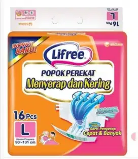 Popok dewasa lifree L 16