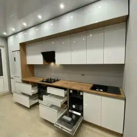 Kitchenset , partisi , backdrop tv