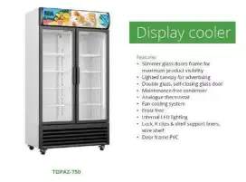 Showcase Display Cooler Lemari Pendingin Minuman Rsa Topaz 750