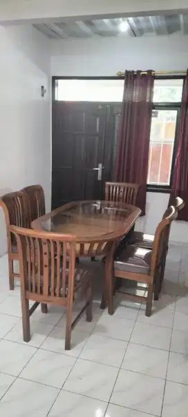 MEJA MAKAN KAYU JATI 4K DAN 6K