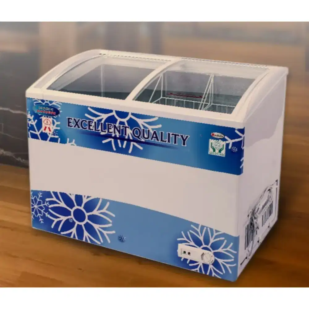 Chest Freezer Sliding Kaca Daimitsu DICS 238 P