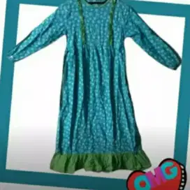 Baju gamis anak bahan adem