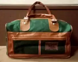 Tas duffle bag Hijau Kanvas Vintage