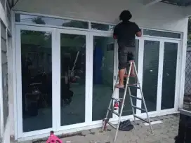 Promo pintu Lipat Bahan Alumunium berkualitas Trend Minimalis