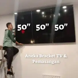 Bracket tv 55 komplit & pasang sidoarjo