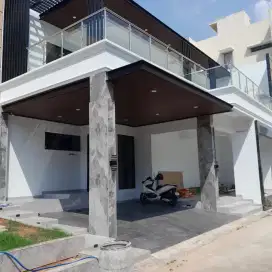 Reling kaca railing balkon stanlis & kanopi solarflat spandek alderon