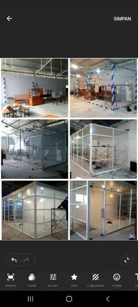 Partisi aluminium ,kaca ,gypsum
