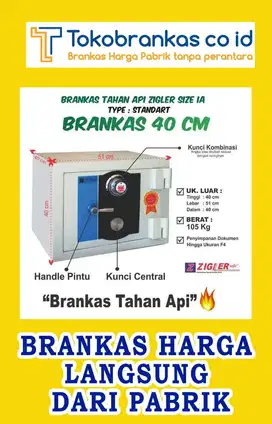 Brankas Zigler Safe 1A Tahan Api ber SNI 4Jtan bukan abal-abal