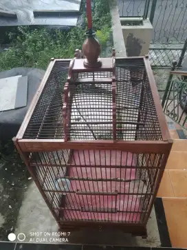 Kandang Kotak Burung Ukir Halus No.1