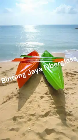 Perahu kano fiberglass tipe double