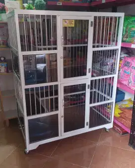 Kandang Kucing Alumunium 2 Room Besar