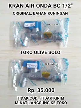 Kran Air Onda Bc 1/2 inch ORIGINAL (KHUSUS BELI LSG KE TOKO TIDAK COD)