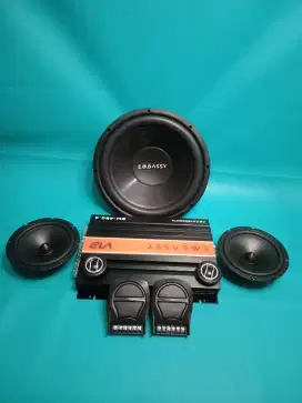 Ples Pasang Power EMBASSY Subwoofer EMBASSY & Speaker Split Embassy