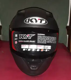 Helm KYT R-10 SOLID BLACK MATT (( NEW )) JUAL CEPAT BARU