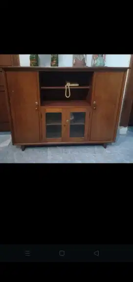 Jual buffet kaki jengki jati tua