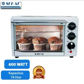 SEKAI Oven Listrik Low Watt / Pemanggang Makanan Serbaguna 19L - OV19