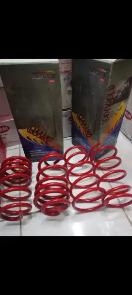 Per keong lowering kit recing ceper merk APM buat mobil Nissan Livina