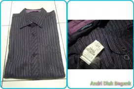 KEMEJA FORMAL LENGAN PANJANG SERGIUS LIKE NEW WARNA PEKAT