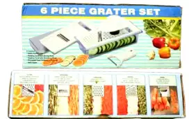 Parutan Serbaguna 5 In 1 | 6 Piece Grater Set