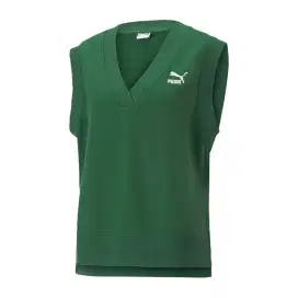 NETT PRICE ‼️ Puma Green V Neck Vest Oversized