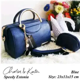 Tas charles & keith biru