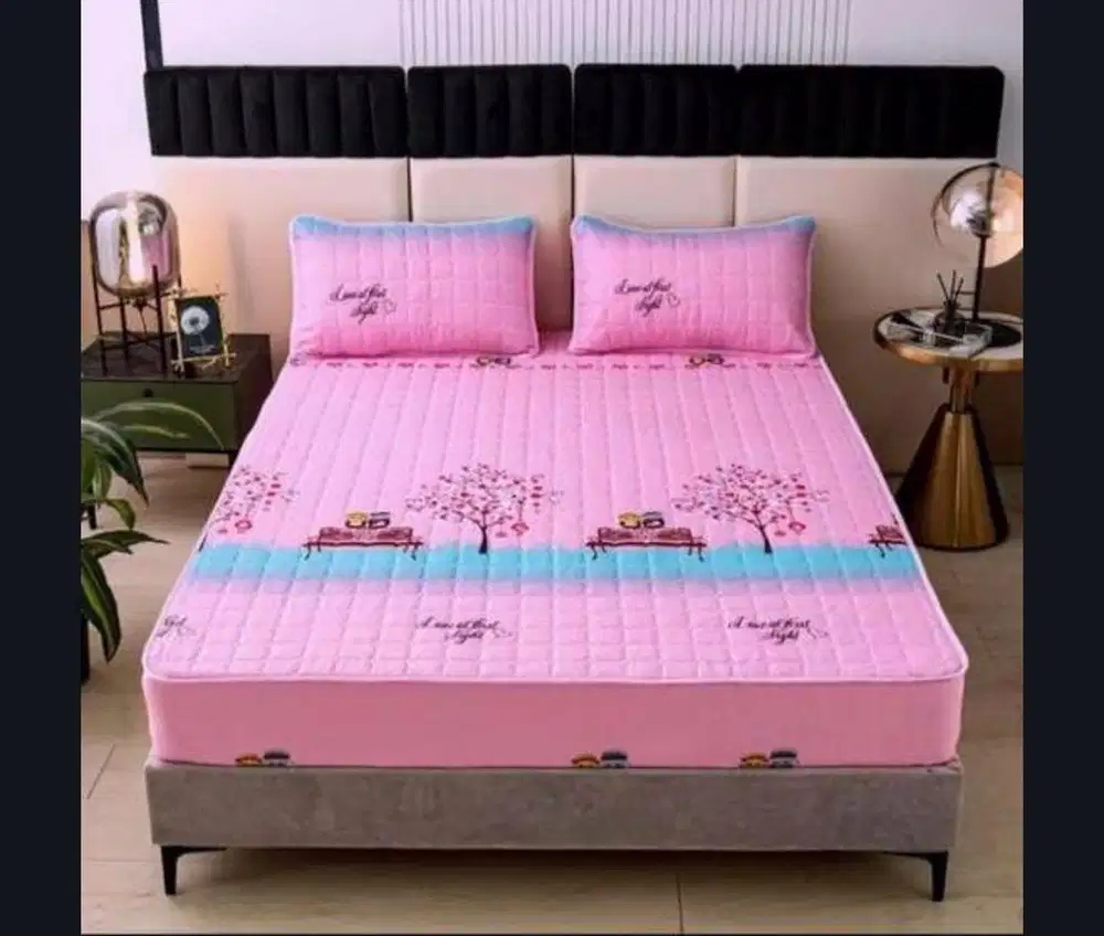 (PROMO) Sprei anti air waterproof size 6 kaki/180x200cm, kode PON