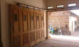 Pintu garasi, rell + pasang