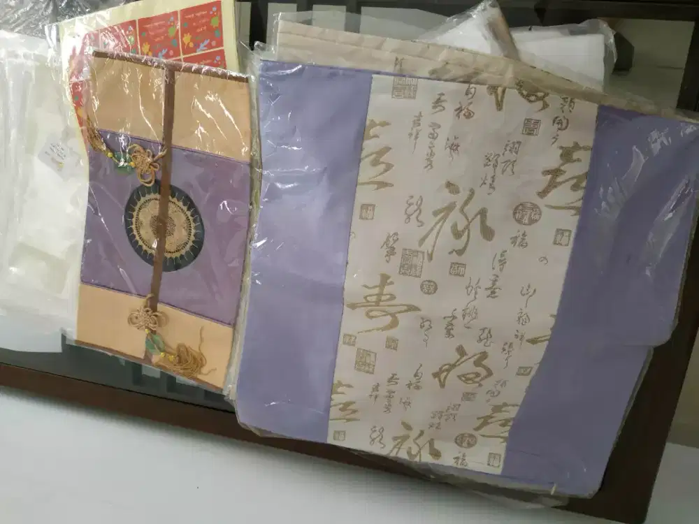 Sarung Bantal Sofa Kursi set = 4pcs +sarung tisu