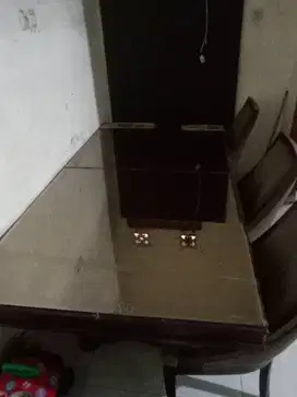 Meja makan jati merk ROSE WOOD