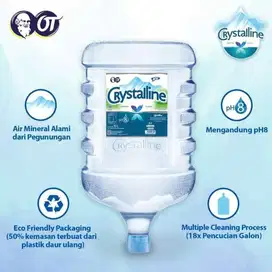 Jual Air minum Crystalline Galon & Kemasan (STOK BANYAK)
