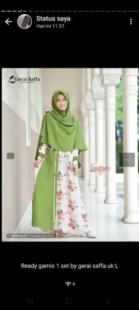 Gamis 1 set syar'i