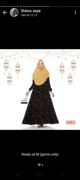 Gamis tanpa hijab