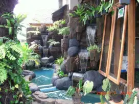 Kolam hias relief air mancur