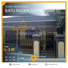 Rumah luas 200 lokasi strategis kampus