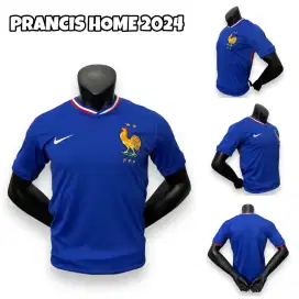 JERSEY BOLA NEGARA FRANCE HOME AWAY NEW SEASON EURO 2024