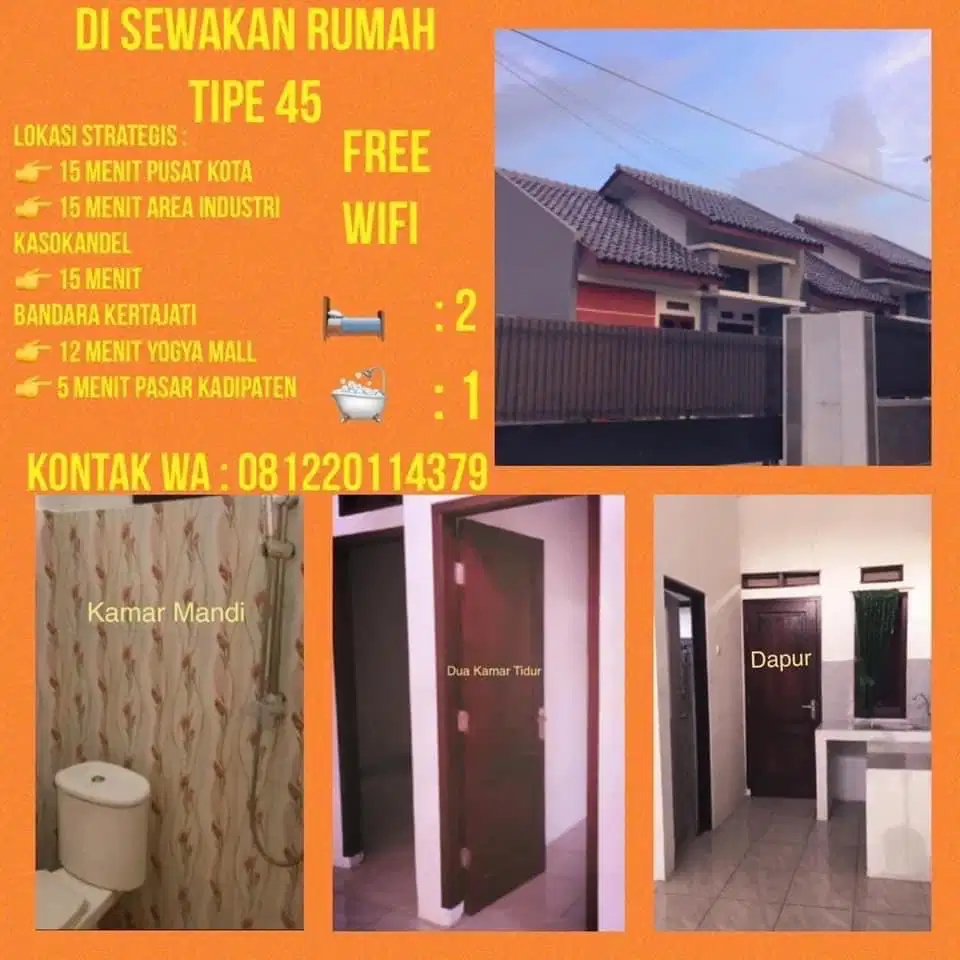 Di sewakan bulanan