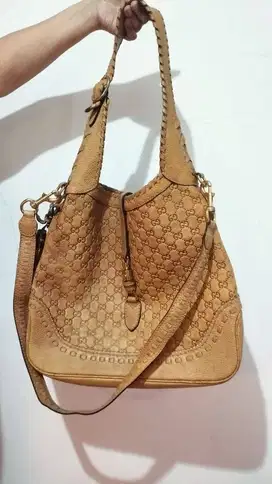 Tas Totebag Gucci Large Fringe Diamante Jackie O Hobbo